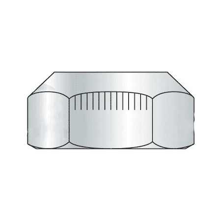 Lock Nut, M24-3.00, Steel, Class 8, Zinc Plated, 75 PK